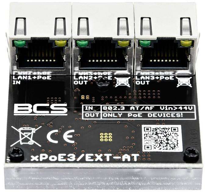 Switch POE BCS POWER BCS-xPoE3/EXT-AT - SUMA SOLUTIONS