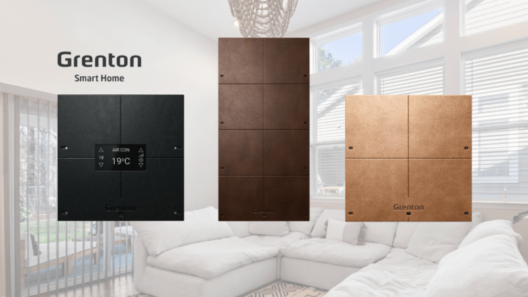 Panele Grenton Leather: Luksusowa skóra w Smart Home